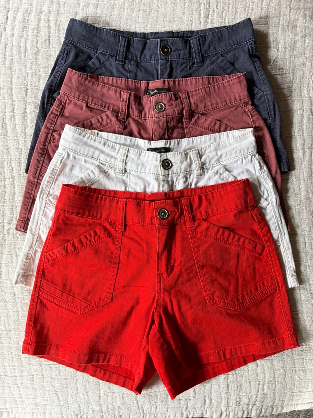Supplies by UNIONBAY Shorts Bundle, Lot of 4 Size 2 Chino Shorts